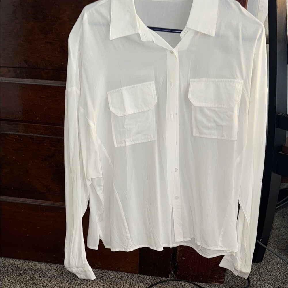 White Button-Up Shirt